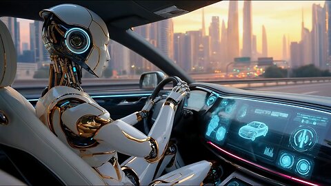 Future City 2090 4K — The Most Advanced Daily Life Shop • Commute • Train