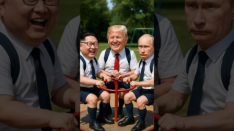 Trump & Kim Cry After Playground Spin !