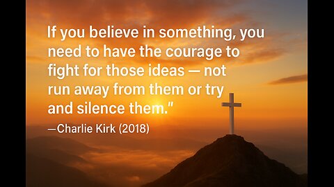 Rest In Peace, my brother in Christ. @CharlieKirk @turningpointusa ​