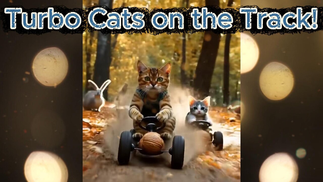Turbo Cats on the Track! 🚀🐱