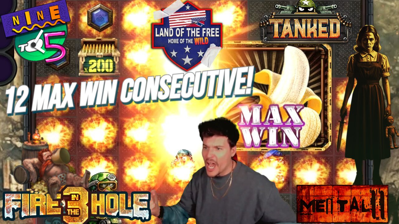 🤯12 MAX WIN CONSECUTIVE!🔥 NOLIMIT SCHIATTATE!
