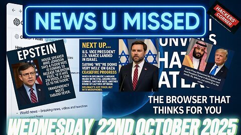 NEWS U MISSED WITH PAUL BROOKER & DREW DEMI WEDNESDAY 22ND OCTOBER 2025