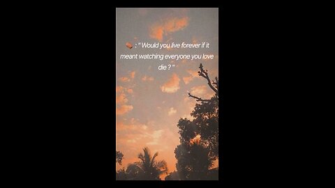 "Immortality isn’t a gift… it’s a curse. To outlast every heartbeat you’ve ever cherished… 💔😭