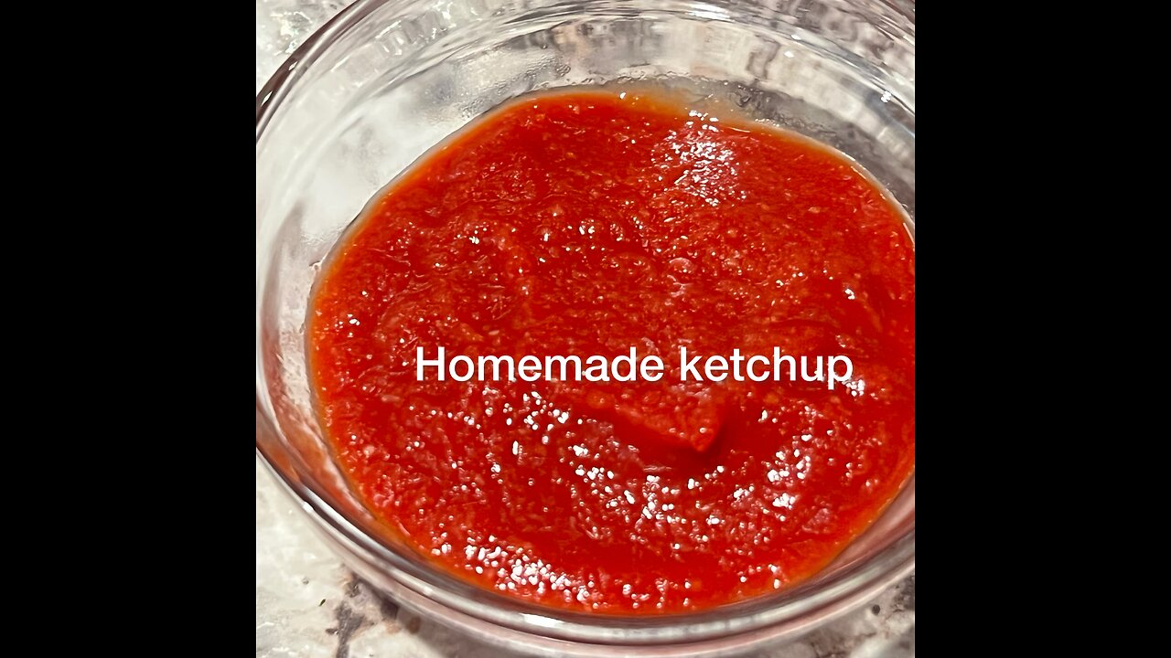 Homemade ketchup