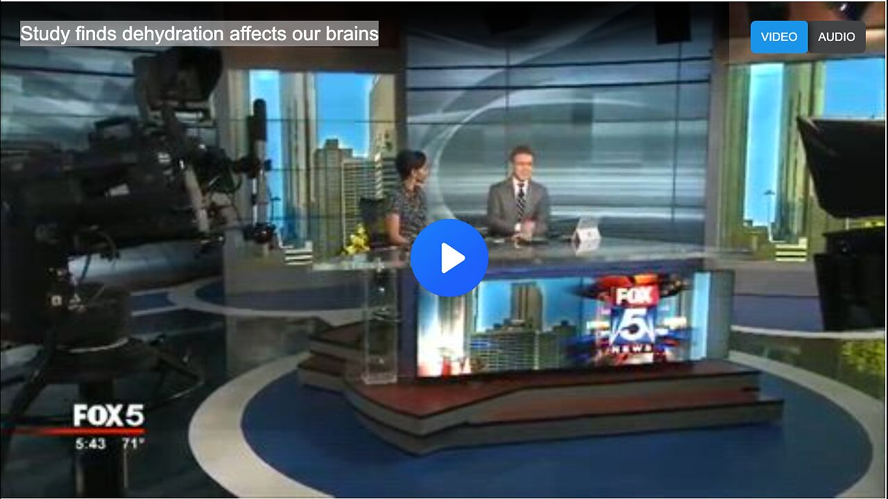 Study finds dehydration affects our brains