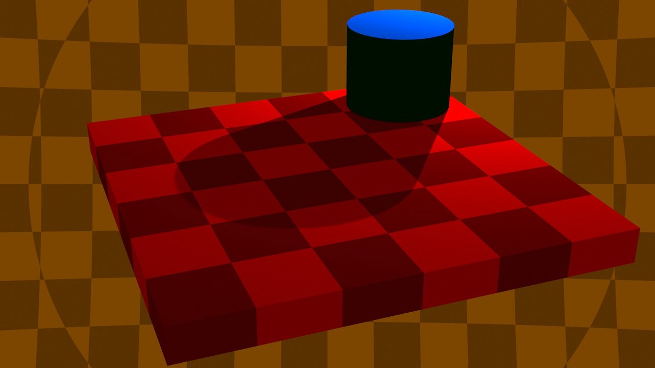 Making optical illusions in Blender N°5: Adelson's Checker
