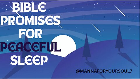 Bible Promises for Peaceful Sleep | Christian Meditation for Rest & Calm (Overcome Insomnia)