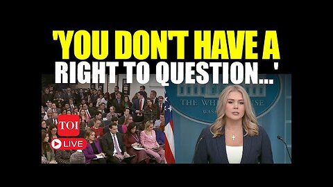 Karoline Leavitt Criticizes Reporter: No Right to Question the President |Trump Secretary Lashes Out