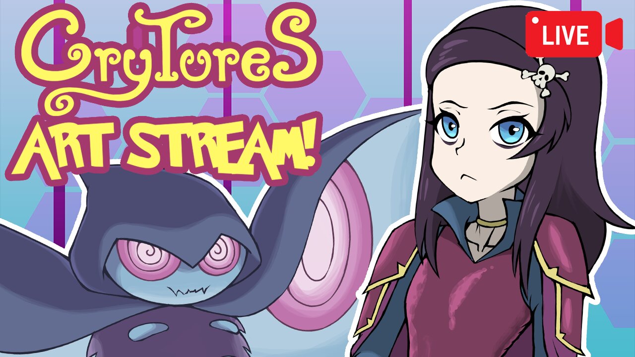 Vtuber Draws Fake Pokemon! | Crytures TTRPG