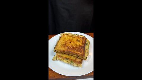 recipe of street style cheesy bread omlette # Cooking recipes