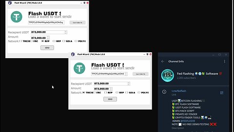 create flash usdt trc20 and bitcoin Flashing software 2025