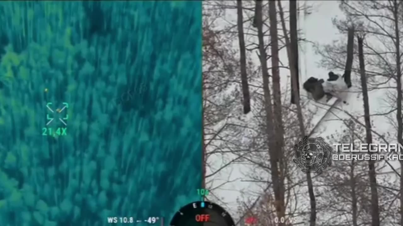 Russian Soldier Caught with His Pants Down