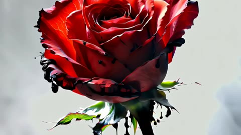 Reimagined// Fading of a Rose 🌹 | Shotcut AI Video, Riffusion Music, and Timelapse Art// #aivideo