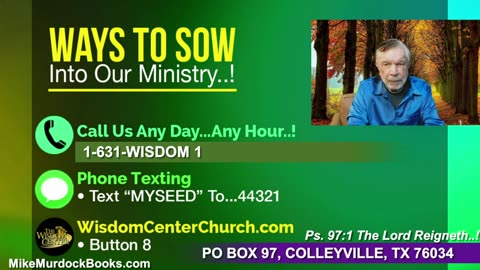 Re-Air: Wisdom Moments With Mike Murdock..!!!
