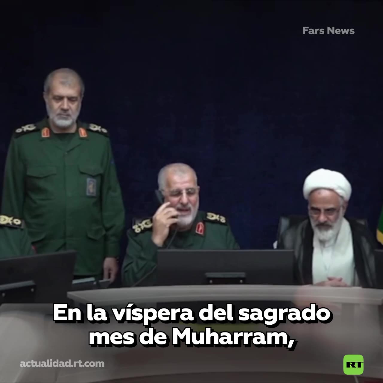 Momento en que generales iraníes ordenan atacar la base de EE.UU.