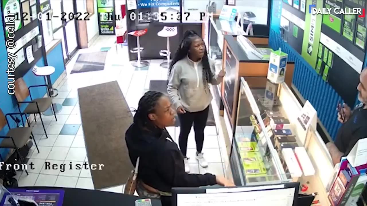 Little Shaquita tried to run out without paying ... backfires