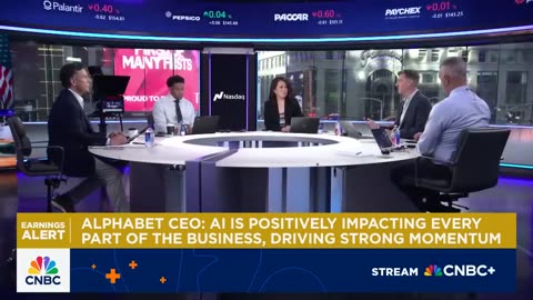 After hours, Alphabet shares rise as the CEO claims AI is driving