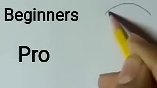 Trending: How to Draw Eyes (noob vs beginners vs pro vs experts). #shorts