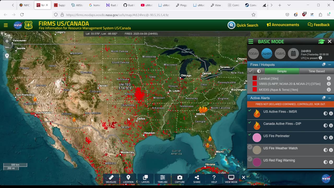 Mapas(alertas de fuegos)