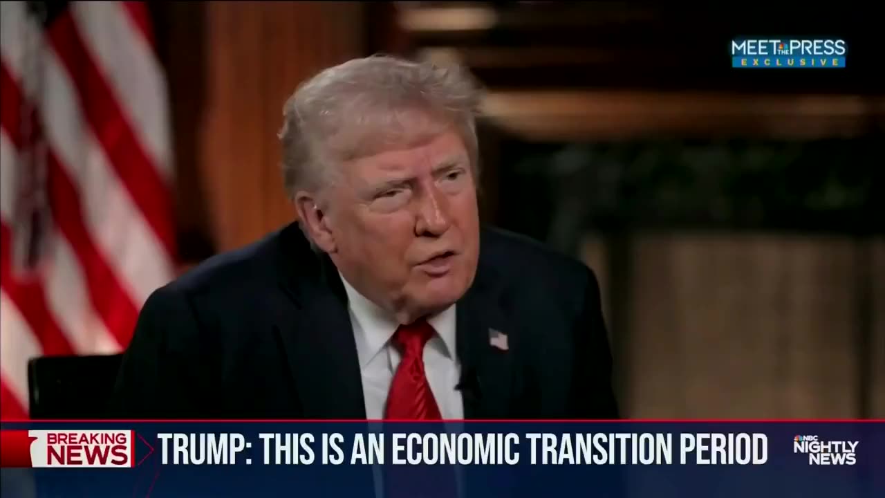 President Trump flips the script on Kristen Welker on economy question