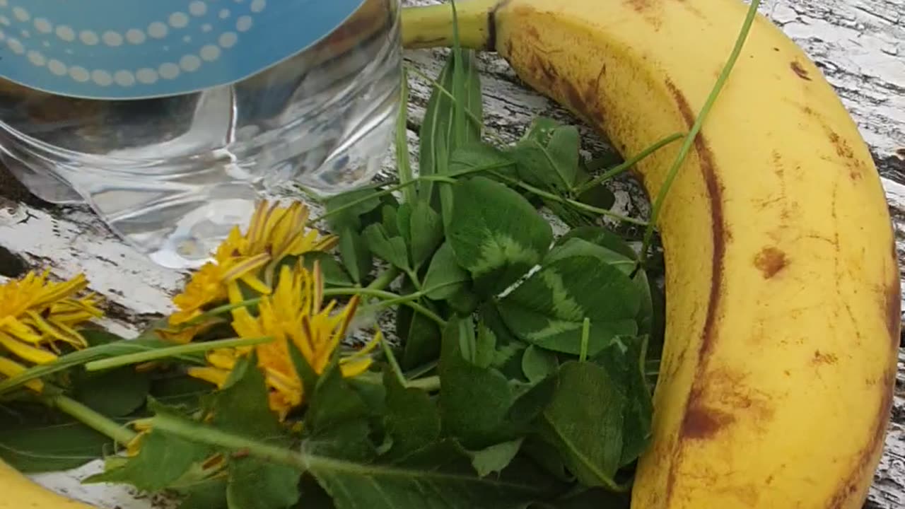 Banana weed flower smoothie