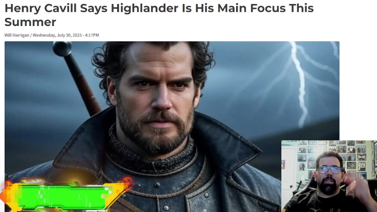 Henry Cavill Focused On Highlander Reboot