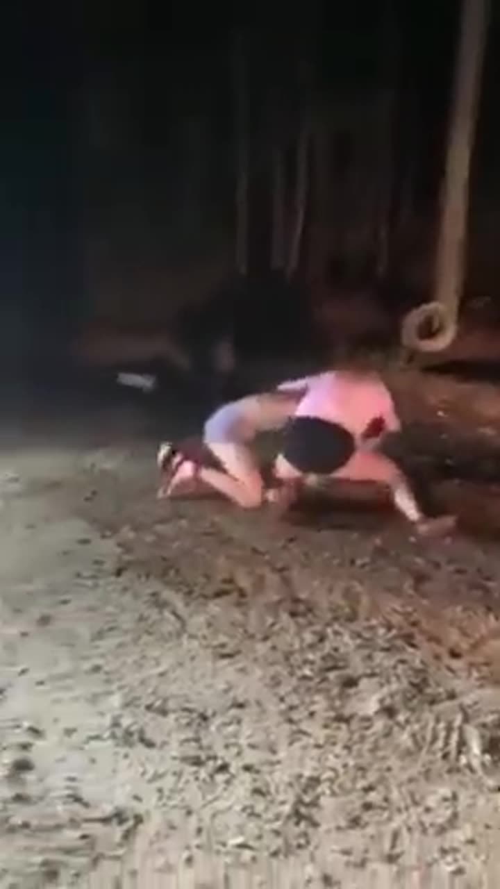 Women Fight Hard Awful on the Beach