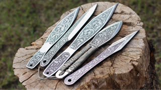 Custom Engraved Throwing Knives
