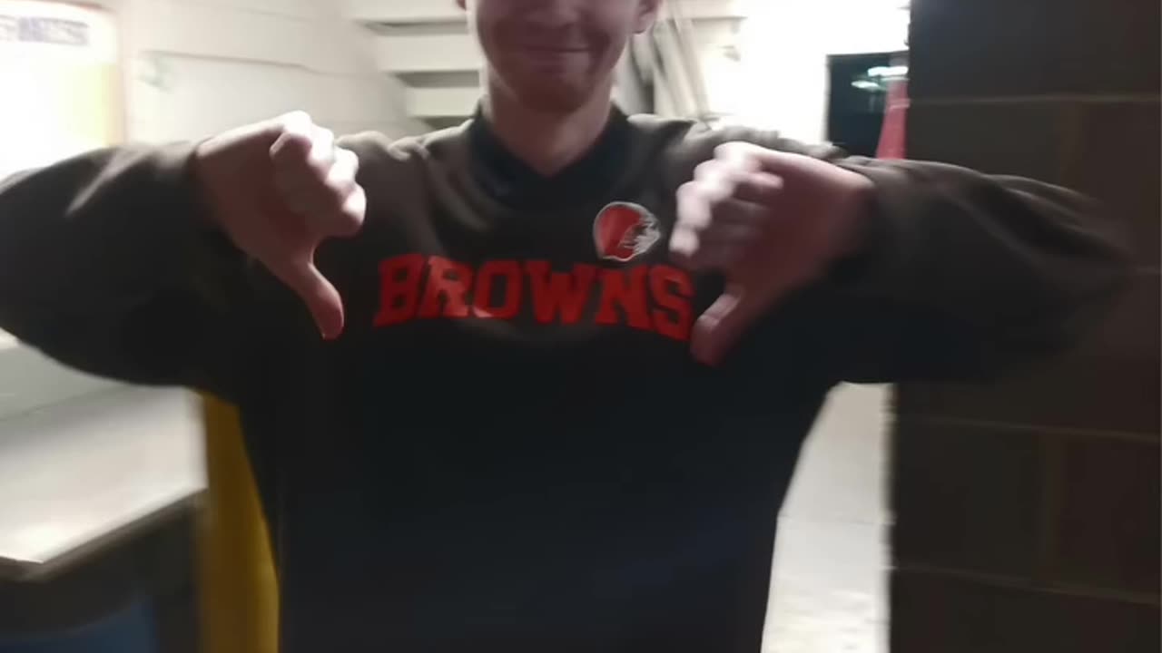 Cleveland Clothing... Tyler Wearing Browns Sweatshirt