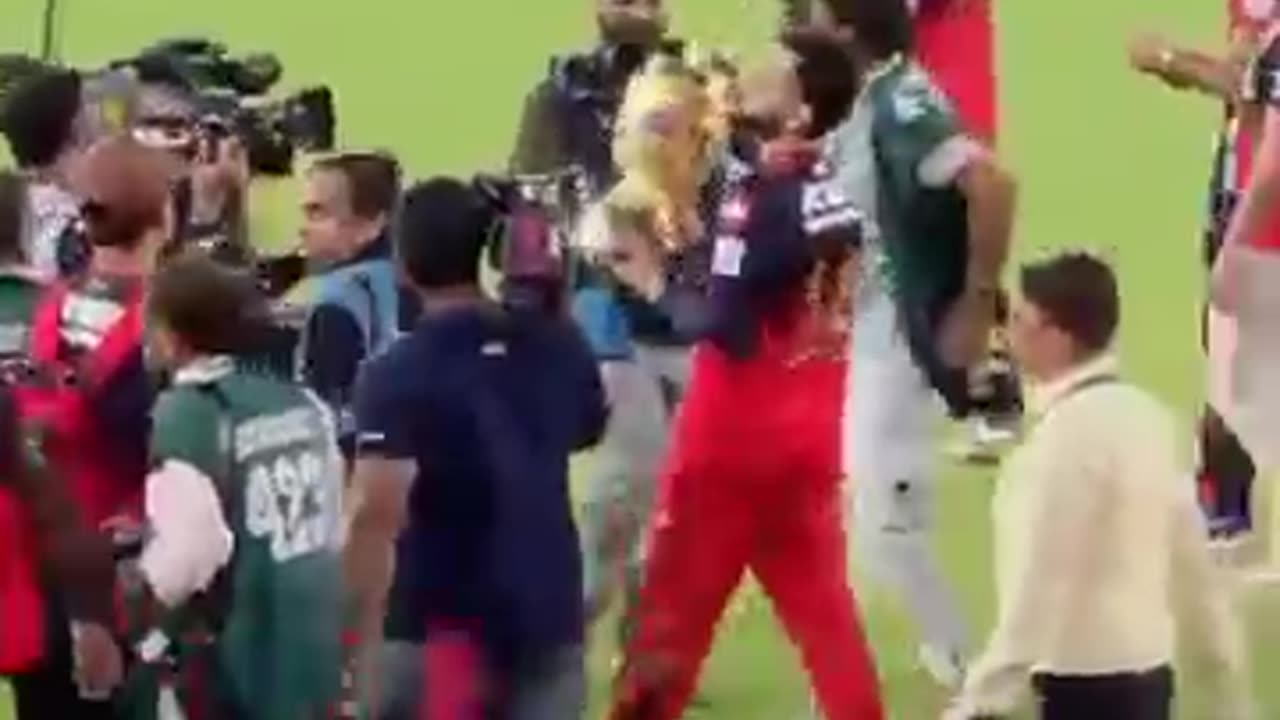 Victory lap with trophy(