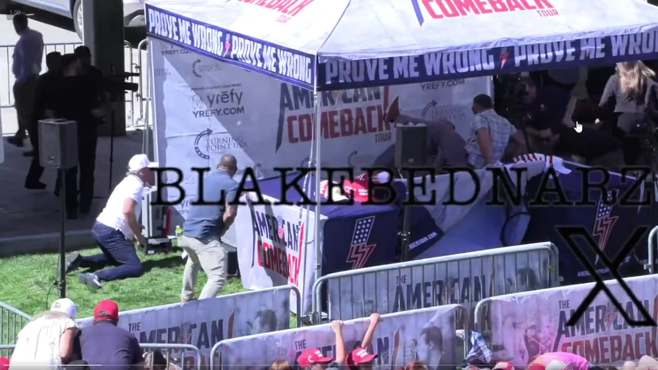 Very odd behavior from the Security Guy at Charlie Kirk's Assasination 9/10