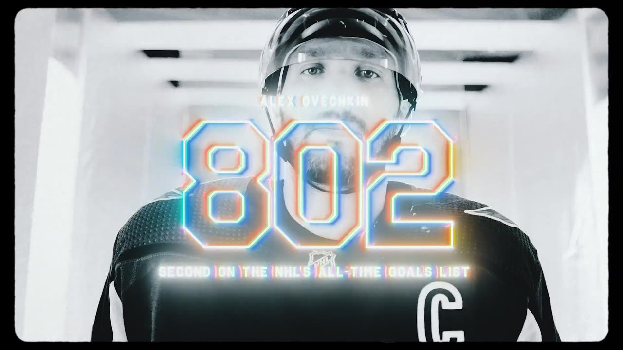 NHL 802 goals for Alex Ovechkin (@ovi8). 🏔