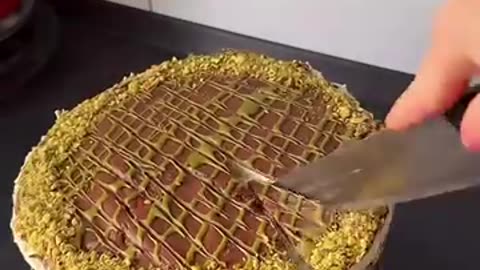 Viral Kunafa Chocolate No-Bake Cake | Crunchy, Creamy & Chocolate-Lover Approved!