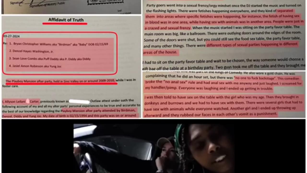 Diddy/Epstein trafficking survivor Ally Carter releases new video pleading with