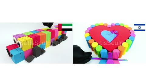 Symmetry of Nations 🇦🇪🇮🇱 — Pure 4K Visual ASMR • Dual Serenity • Art in Motion