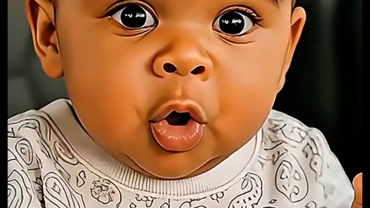 Funny baby couple debate using the back door
