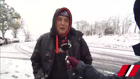 Rare snow in Australia....