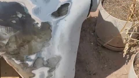 072225 54 Chevy truck passenger side fender HOLY BONDO BATMAN!!!