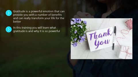 The Attitude of Gratitude - Introduction