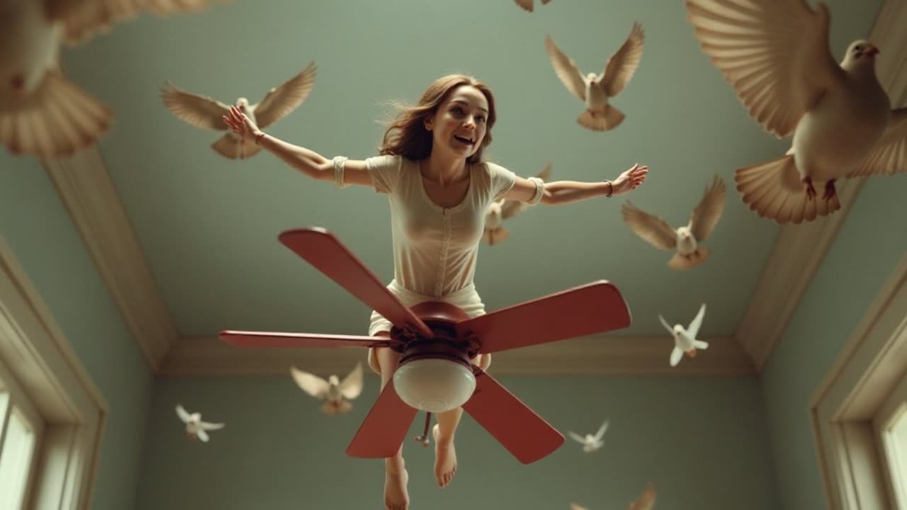Fanny the Ceiling Fan Rider