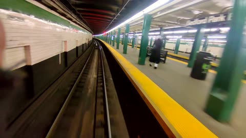 New York Subway surfing