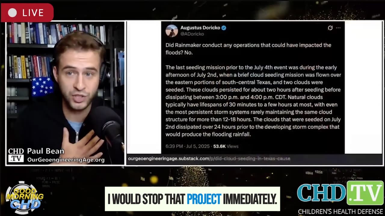 🚨 Was weather warfare (cloud seeding/geoengineering) behind the devastating flooding in Texas?