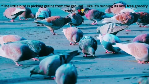The Little Bird Picking Grains from the Ground 🐦✨