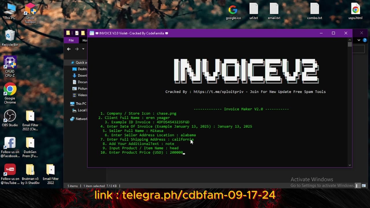 Invoice Maker V2.0 Violet