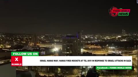 Hamas fires rockets into TEL AVIV following Isreal's attack on Gaza