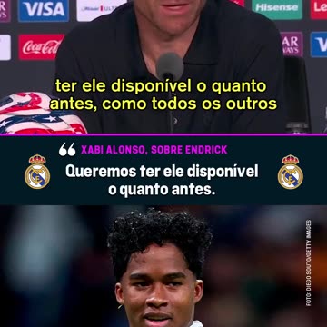 Xabi Alonso confirms Endrick’s role in his plans: 'I want him back with us'