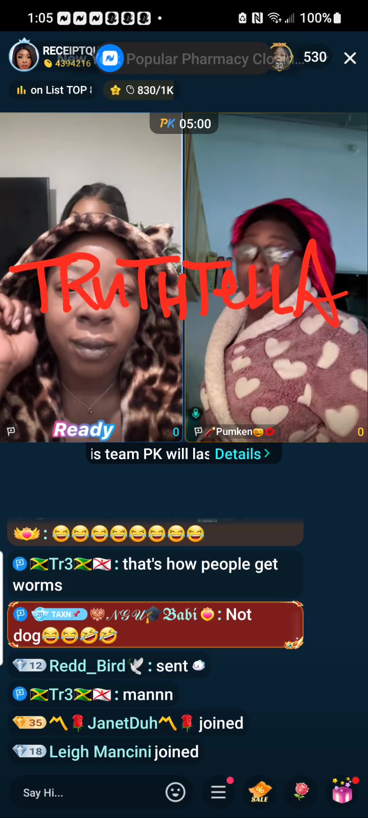 RECEIPTQUEEN LINED UP WITH PUMKEN 5/24/25