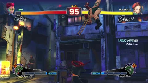 CAMMY WHITE VS CRIMSON VIPER STREET FIGHTER IV ARCADE MODE HARDEST DIFFICULTY 4K HD GAMEPLAY