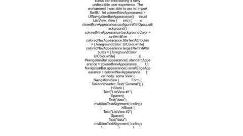 How change background color if using NavigationView in SwiftUI