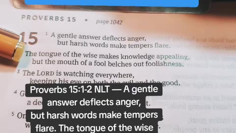 A gentle answer deflects anger, but harsh words make tempers flare.